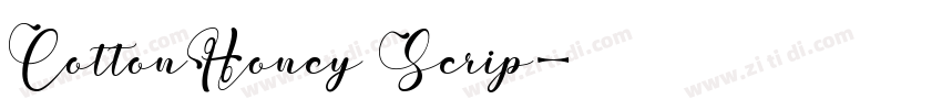 CottonHoney Scrip字体转换